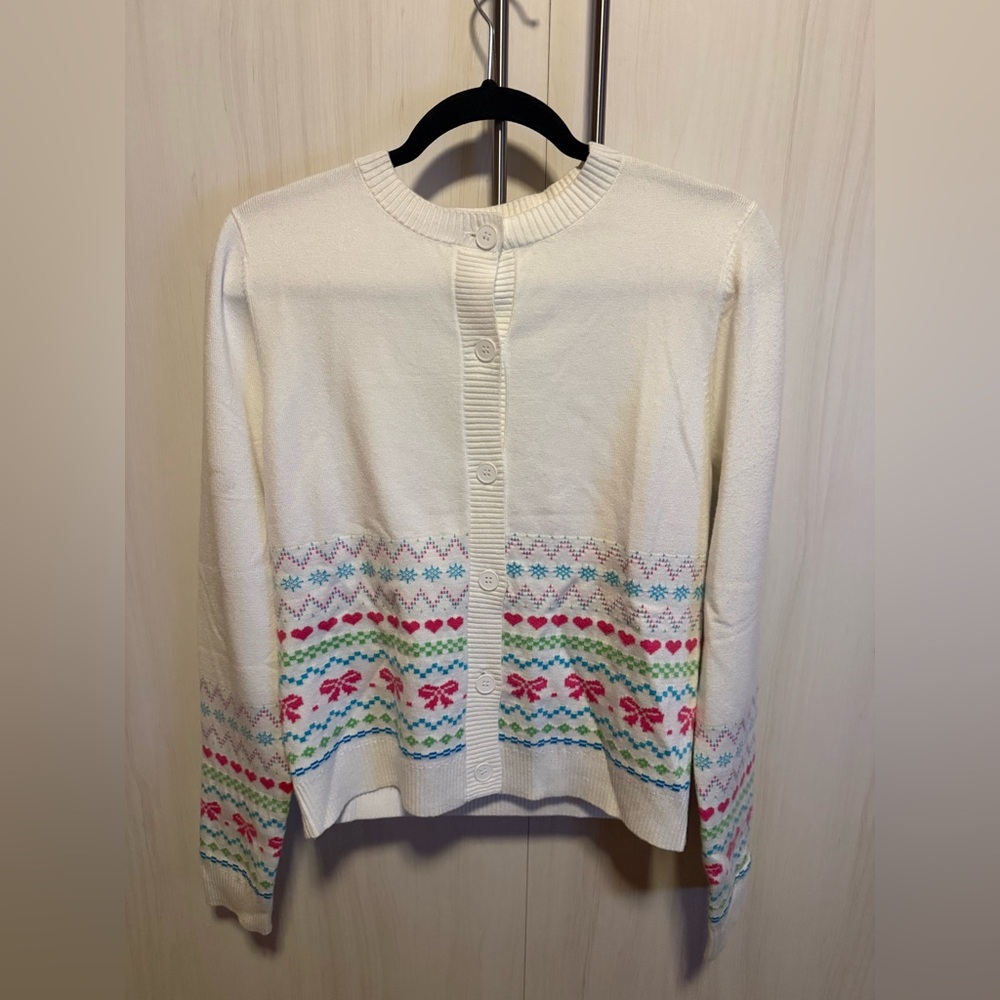 Beach Riot Ally Bow Cardigan Sweater Size Medium NWT - Picture 4 of 6